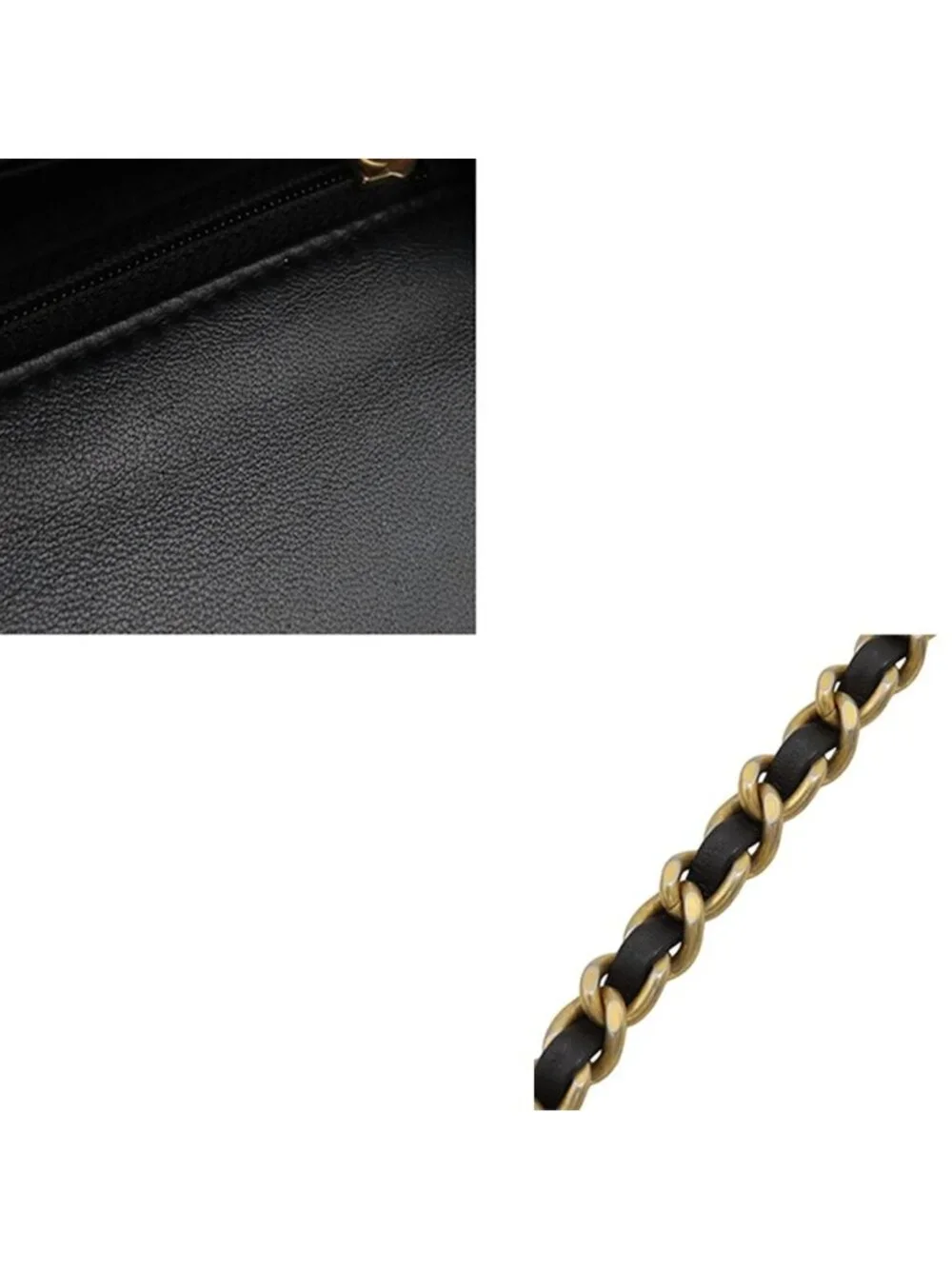 Chanel Chain Shoulder Bag Quilted 20 Coco Ball Black Gold Tweed Leather